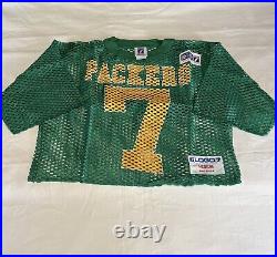 Vintage Logo Seven 7 Green Bay Packers Football Jersey Cropped Mesh Boxy Fit