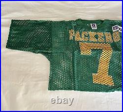 Vintage Logo Seven 7 Green Bay Packers Football Jersey Cropped Mesh Boxy Fit