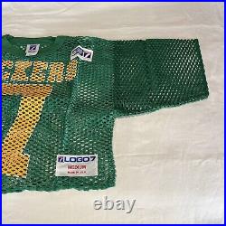 Vintage Logo Seven 7 Green Bay Packers Football Jersey Cropped Mesh Boxy Fit