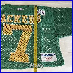 Vintage Logo Seven 7 Green Bay Packers Football Jersey Cropped Mesh Boxy Fit
