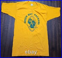 Vintage Mayo Spruce Green Bay Packers Tshirt Adult Medium Yellow