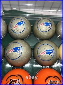 Vintage NFL Cue Billiards Balls Green Bay Packers & Dallas Cowboys