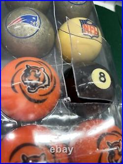 Vintage NFL Cue Billiards Balls Green Bay Packers & Dallas Cowboys