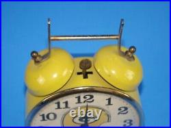 Vintage NFL Green Bay Packers Lafayette Watch Co Yellow Alarm Clock Sc2