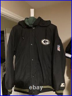 Vintage NFL Green Bay Packers Puffer Parka Starter Jacket Medium Bomber Rare