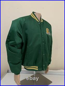 Vintage NFL Green Bay Packers Satin Style Chalkline Jacket Men's Size XL USA