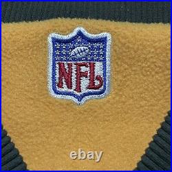 Vintage Nike Green Bay Packers Jacket XXL Green Yellow Reversible Full Zip 2000