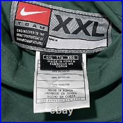 Vintage Nike Green Bay Packers Jacket XXL Green Yellow Reversible Full Zip 2000