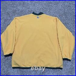 Vintage Nike Green Bay Packers Jacket XXL Green Yellow Reversible Full Zip 2000