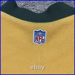 Vintage Nike Green Bay Packers Jacket XXL Green Yellow Reversible Full Zip 2000