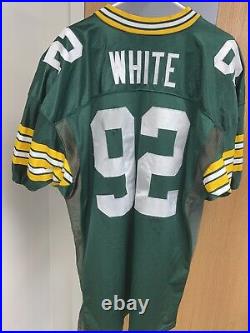 Vintage REGGIE WHITE Green Bay Packers Gerry Cosby NFL Pro Cut Jersey Sz XXL EUC