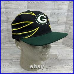 Vintage Rare Green Bay Packers Drew Pearson Claw 90s NFL Sports Snapback Hat