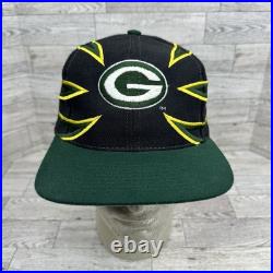 Vintage Rare Green Bay Packers Drew Pearson Claw 90s NFL Sports Snapback Hat