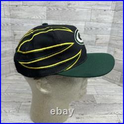Vintage Rare Green Bay Packers Drew Pearson Claw 90s NFL Sports Snapback Hat