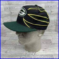Vintage Rare Green Bay Packers Drew Pearson Claw 90s NFL Sports Snapback Hat