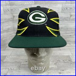 Vintage Rare Green Bay Packers Drew Pearson Claw 90s NFL Sports Snapback Hat