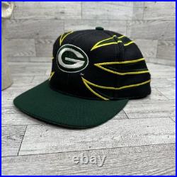 Vintage Rare Green Bay Packers Drew Pearson Claw 90s NFL Sports Snapback Hat