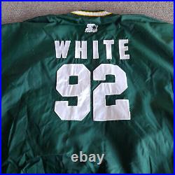 Vintage Reggie White Green Bay Packers Jacket 2XL Starter NFL Collection Men