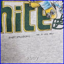 Vintage Reggie White Green Bay Packers Shirt Xplosion Caricature 1994 Size Large
