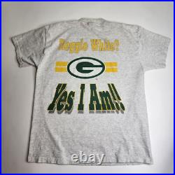 Vintage Reggie White Green Bay Packers Shirt Xplosion Caricature 1994 Size Large