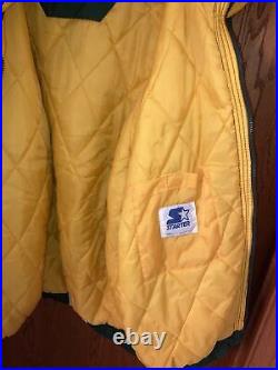 Vintage STARTER NFL Pro Line Authentic GREEN BAY PACKERS Zip Up Parka Jacket, XL