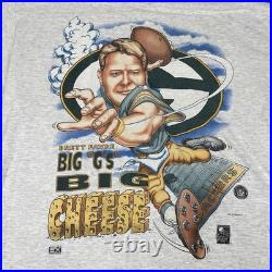 Vintage Shirt Xplosion T Shirt Men XL NFL Green Bay Packers Brett Favre USA 1996