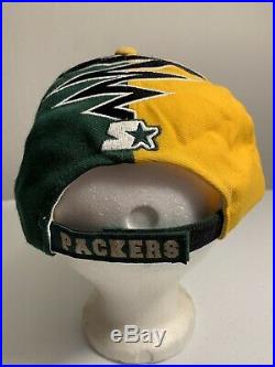 Vintage Starter Pro Line Green Bay Packers NFL Shock Wave Strap Back Hat Cap 90s