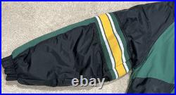 Vintage Starter Proline 90s Green Bay Packers 1/2 Zip Hood 2XL Jacket