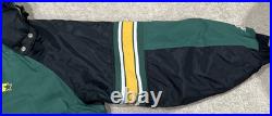 Vintage Starter Proline 90s Green Bay Packers 1/2 Zip Hood 2XL Jacket