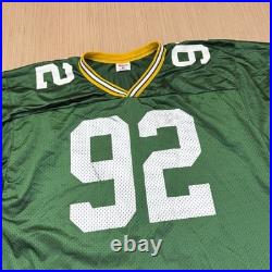 Vintage Wilson Green Bay Packers Reggie White #92 Football XL Jersey SIGNED