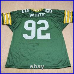 Vintage Wilson Green Bay Packers Reggie White #92 Football XL Jersey SIGNED