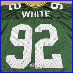 Vintage Wilson Green Bay Packers Reggie White #92 Football XL Jersey SIGNED