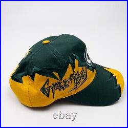 Vtg 90s Green Bay Packers Drew Pearson NBA Jagged Edge Shockwave Snapback Hat
