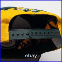 Vtg 90s Green Bay Packers Drew Pearson NBA Jagged Edge Shockwave Snapback Hat