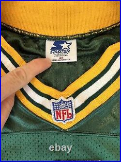 Vtg Brett Favre Sewn Green Bay Packers Starter Pro Line Authentic Jersey Mens 48