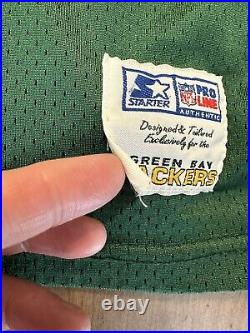 Vtg Brett Favre Sewn Green Bay Packers Starter Pro Line Authentic Jersey Mens 48