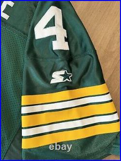 Vtg Brett Favre Sewn Green Bay Packers Starter Pro Line Authentic Jersey Mens 48