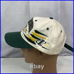 Vtg Green Bay Packers Diamond Cut Snapback Hat Cap Logo Athletic Two Tone Read