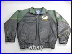 Vtg Green Bay Packers Mens Leather Jacket Sz M Full Zip Super Bowl XXXI Champion Vtg Green Bay Packers Mens Leather Jacket Sz M Full Zip Super Bowl XXXI Champion