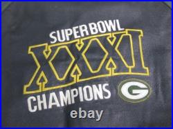 Vtg Green Bay Packers Mens Leather Jacket Sz M Full Zip Super Bowl XXXI Champion Vtg Green Bay Packers Mens Leather Jacket Sz M Full Zip Super Bowl XXXI Champion