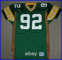 Vtg Reggie White Green Bay Packers Game Cut Authentic Weight Jersey Gerry Cosby