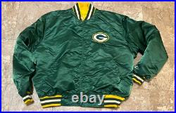 Vtg Starter Green Bay Packers Satin Jacket Sz 2XL