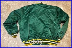Vtg Starter Green Bay Packers Satin Jacket Sz 2XL
