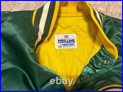 Vtg Starter Green Bay Packers Satin Jacket Sz 2XL