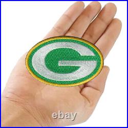 Wholesale Green Bay Packers Nation Football Logo Size 3.0x2.0 Iron on Patches