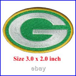 Wholesale Green Bay Packers Wisconsin Football Logo Size 3.1x2.3 Iron on Patch