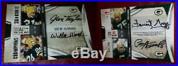 Willie Wood 2009 National Treasures Quad Auto Packers Jim Taylor Gregg Autograph