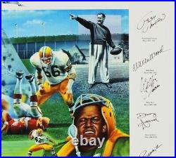 World Champion Multi-Signed Green Bay Packers Framed 27x36 Lithograph Prints